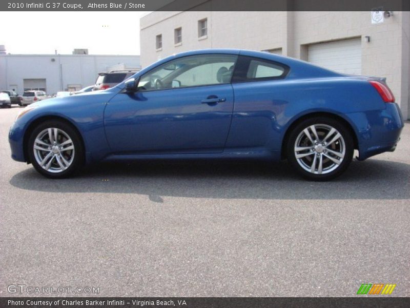 Athens Blue / Stone 2010 Infiniti G 37 Coupe