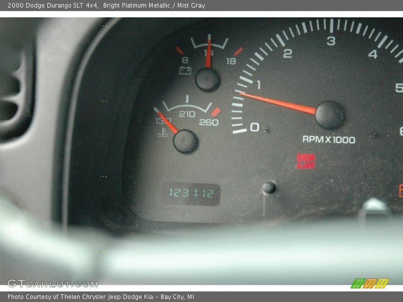 Bright Platinum Metallic / Mist Gray 2000 Dodge Durango SLT 4x4