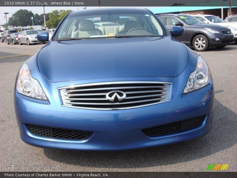 Athens Blue / Stone 2010 Infiniti G 37 Coupe