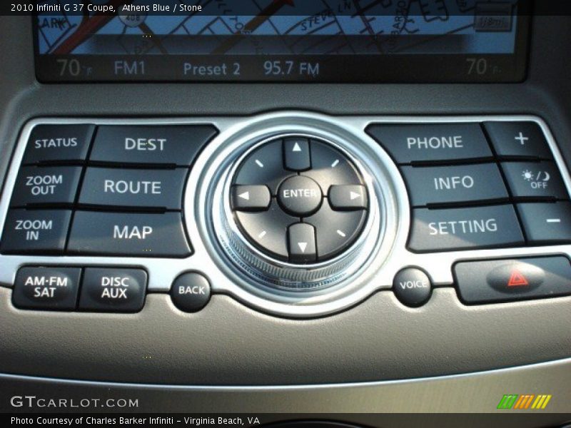 Controls of 2010 G 37 Coupe