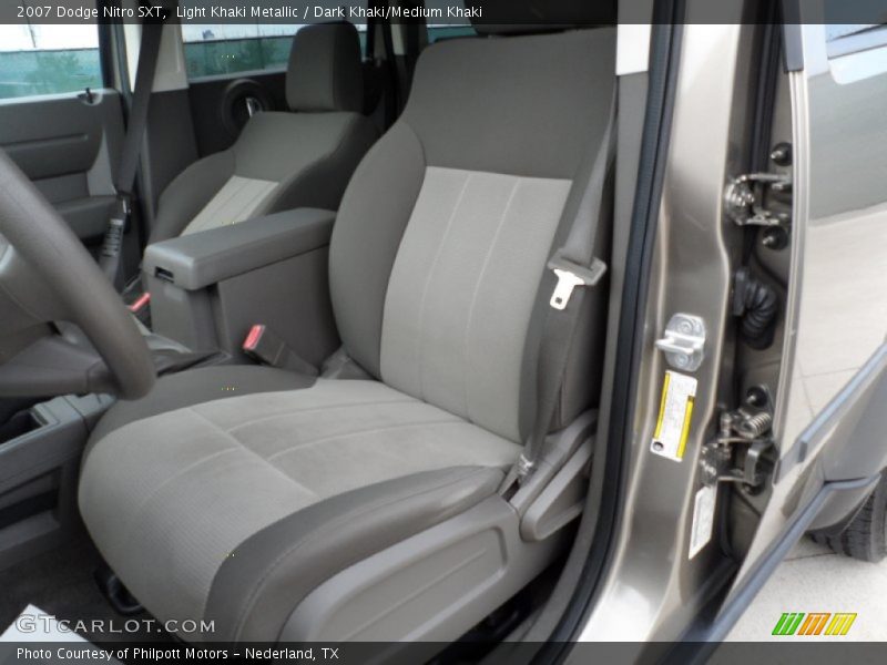 Light Khaki Metallic / Dark Khaki/Medium Khaki 2007 Dodge Nitro SXT