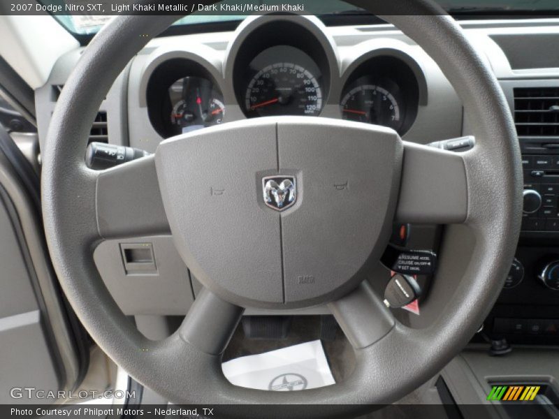 Light Khaki Metallic / Dark Khaki/Medium Khaki 2007 Dodge Nitro SXT