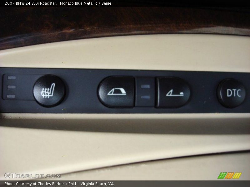 Monaco Blue Metallic / Beige 2007 BMW Z4 3.0i Roadster