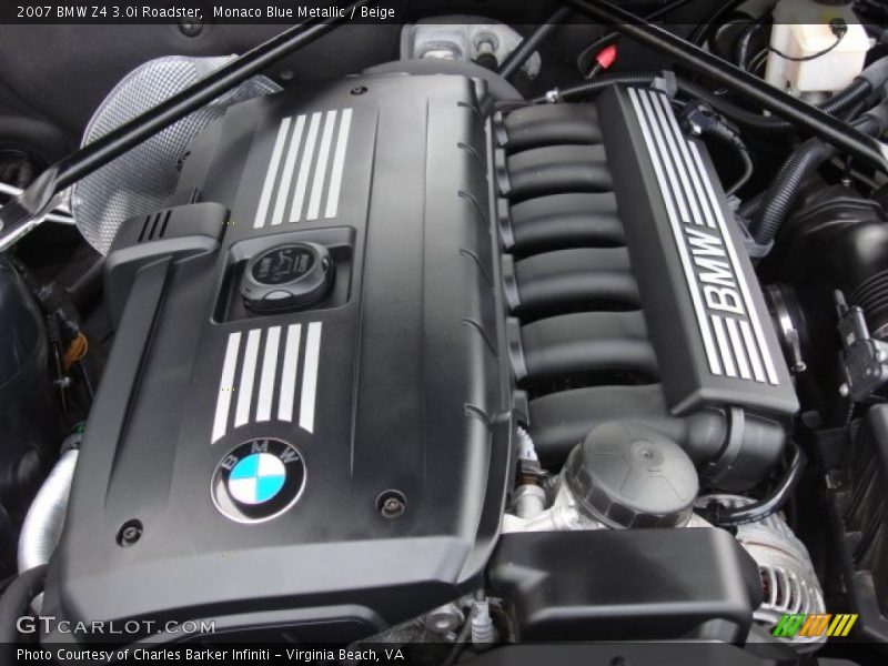 Monaco Blue Metallic / Beige 2007 BMW Z4 3.0i Roadster