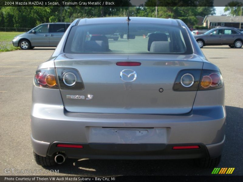 Titanium Gray Metallic / Black 2004 Mazda MAZDA3 s Sedan