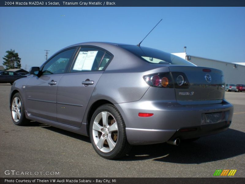 Titanium Gray Metallic / Black 2004 Mazda MAZDA3 s Sedan