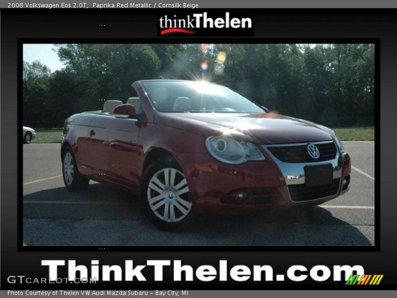 Paprika Red Metallic / Cornsilk Beige 2008 Volkswagen Eos 2.0T