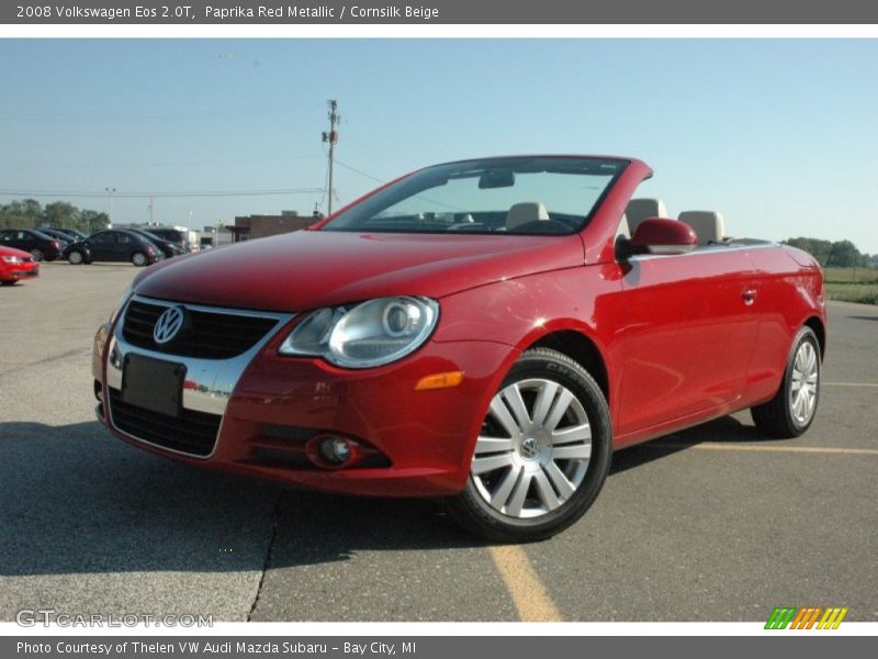 Paprika Red Metallic / Cornsilk Beige 2008 Volkswagen Eos 2.0T