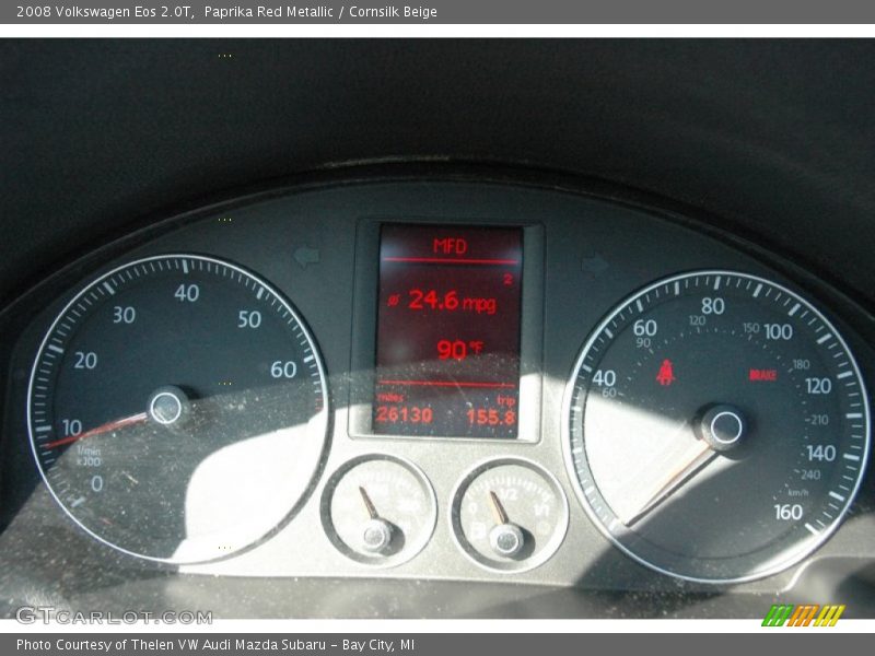 Paprika Red Metallic / Cornsilk Beige 2008 Volkswagen Eos 2.0T