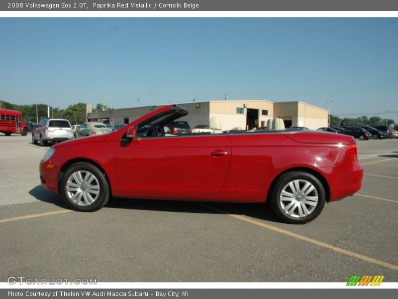 Paprika Red Metallic / Cornsilk Beige 2008 Volkswagen Eos 2.0T