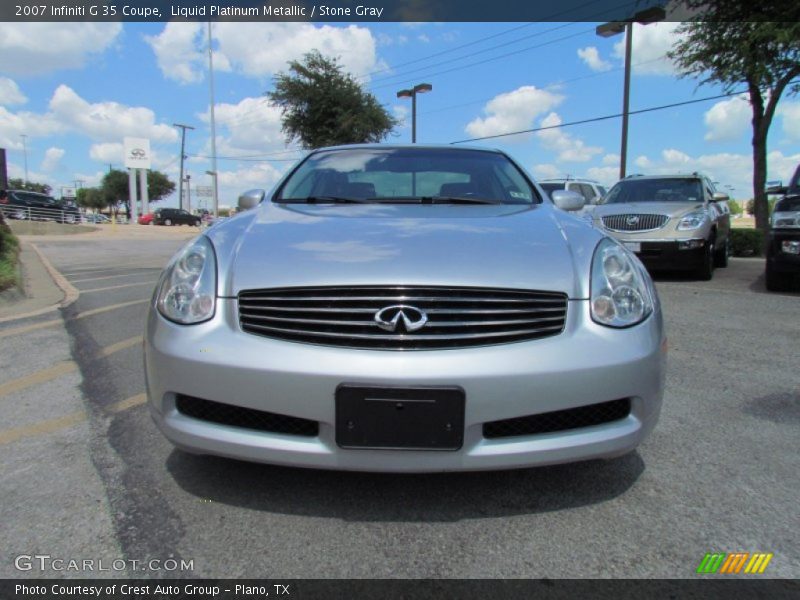 Liquid Platinum Metallic / Stone Gray 2007 Infiniti G 35 Coupe