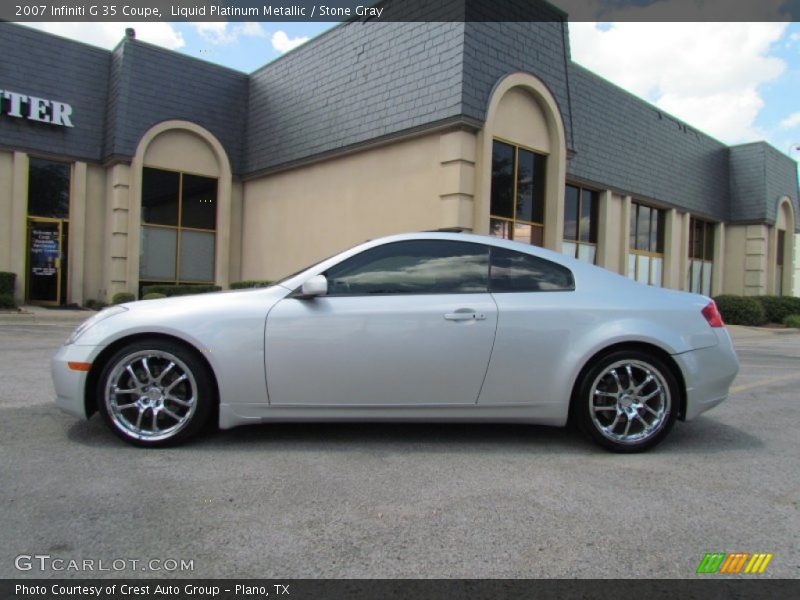 Liquid Platinum Metallic / Stone Gray 2007 Infiniti G 35 Coupe