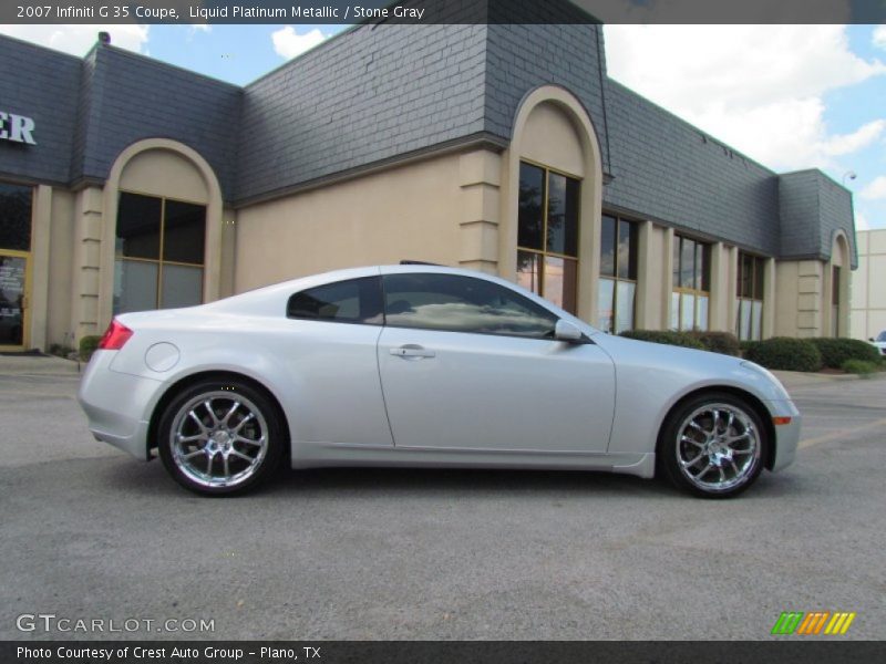 Liquid Platinum Metallic / Stone Gray 2007 Infiniti G 35 Coupe