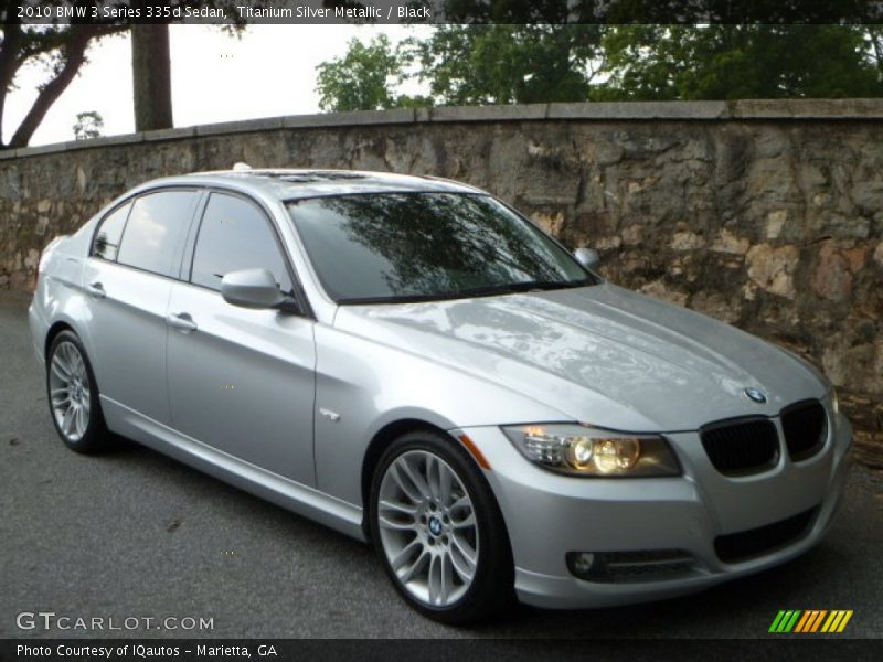 Titanium Silver Metallic / Black 2010 BMW 3 Series 335d Sedan