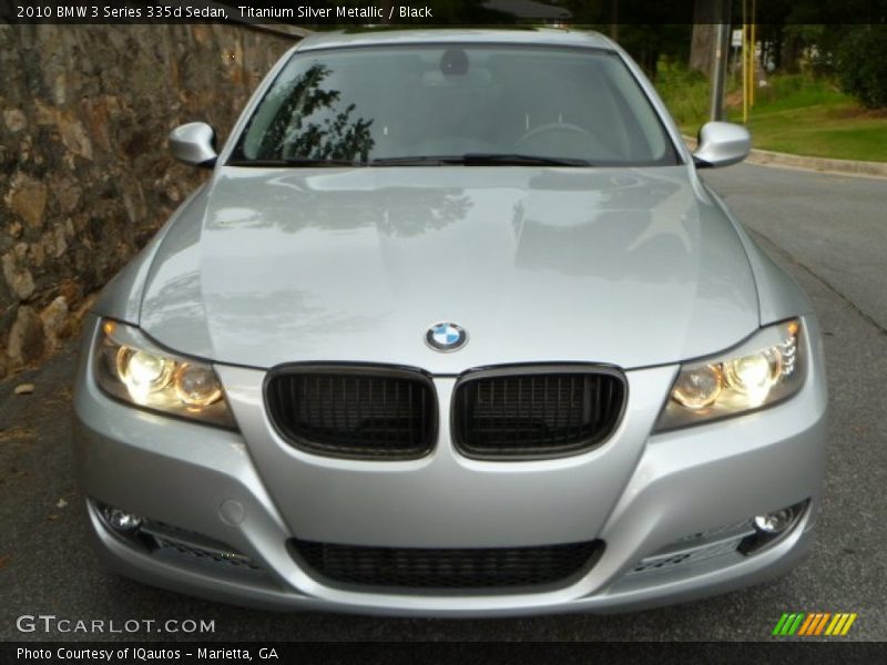 Titanium Silver Metallic / Black 2010 BMW 3 Series 335d Sedan