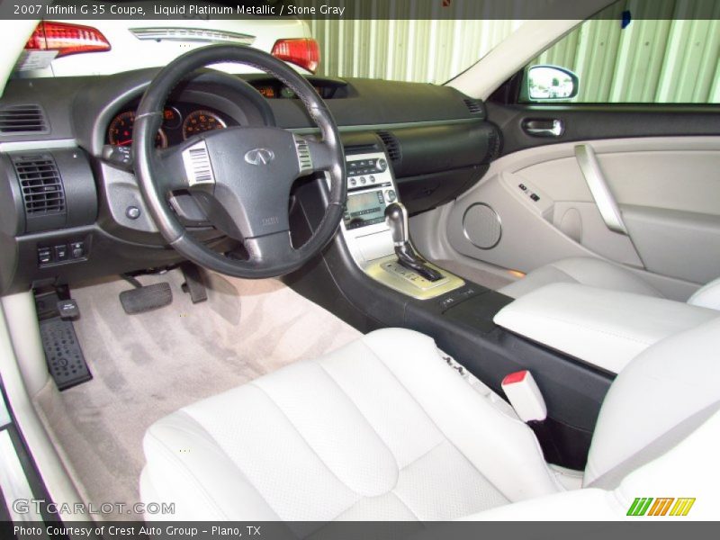 Liquid Platinum Metallic / Stone Gray 2007 Infiniti G 35 Coupe