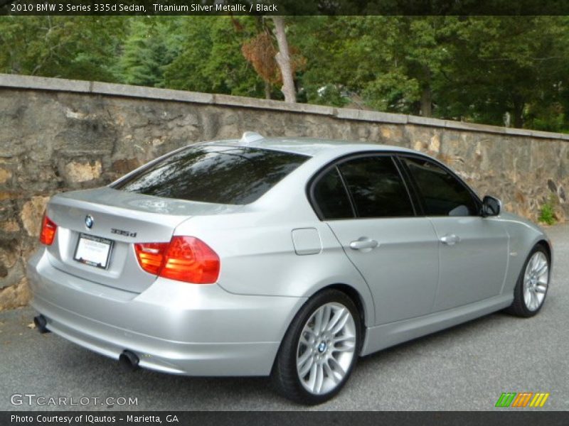 Titanium Silver Metallic / Black 2010 BMW 3 Series 335d Sedan