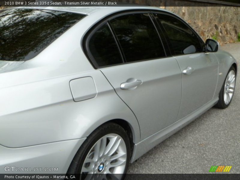 Titanium Silver Metallic / Black 2010 BMW 3 Series 335d Sedan