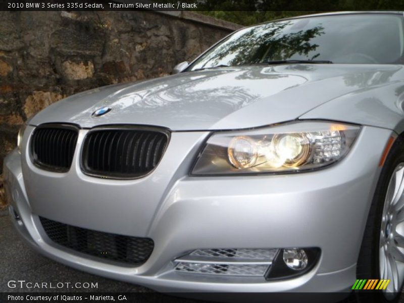 Titanium Silver Metallic / Black 2010 BMW 3 Series 335d Sedan