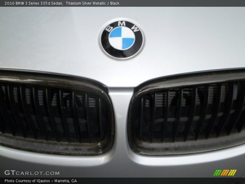 Titanium Silver Metallic / Black 2010 BMW 3 Series 335d Sedan