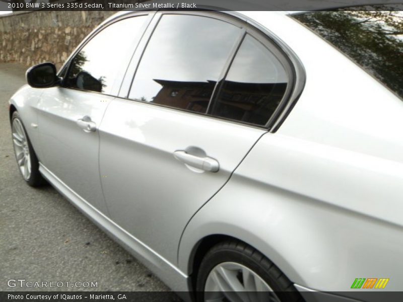 Titanium Silver Metallic / Black 2010 BMW 3 Series 335d Sedan