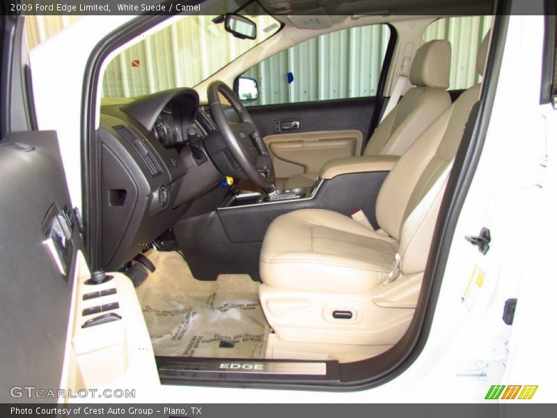 White Suede / Camel 2009 Ford Edge Limited