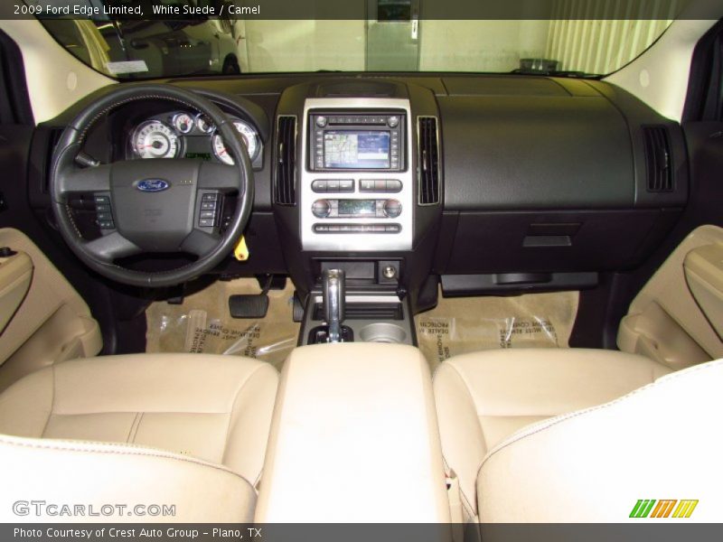 White Suede / Camel 2009 Ford Edge Limited