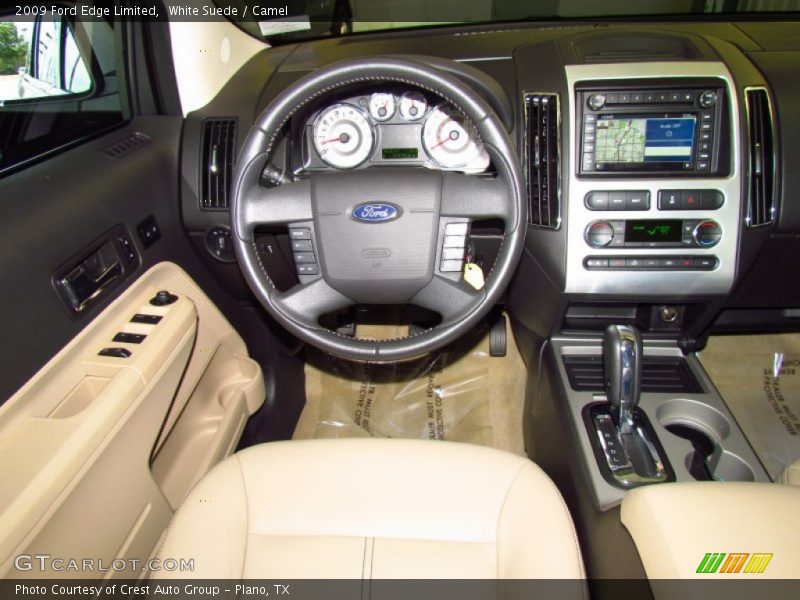White Suede / Camel 2009 Ford Edge Limited