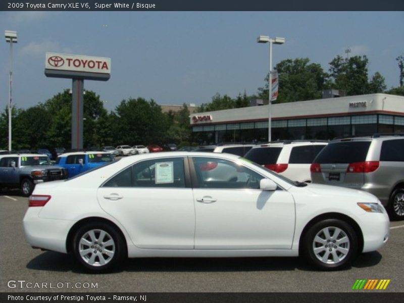 Super White / Bisque 2009 Toyota Camry XLE V6