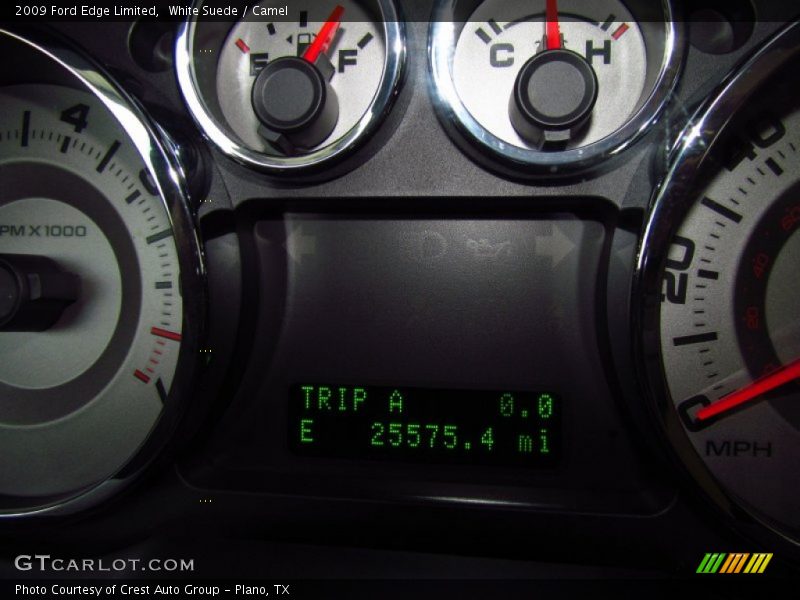 White Suede / Camel 2009 Ford Edge Limited