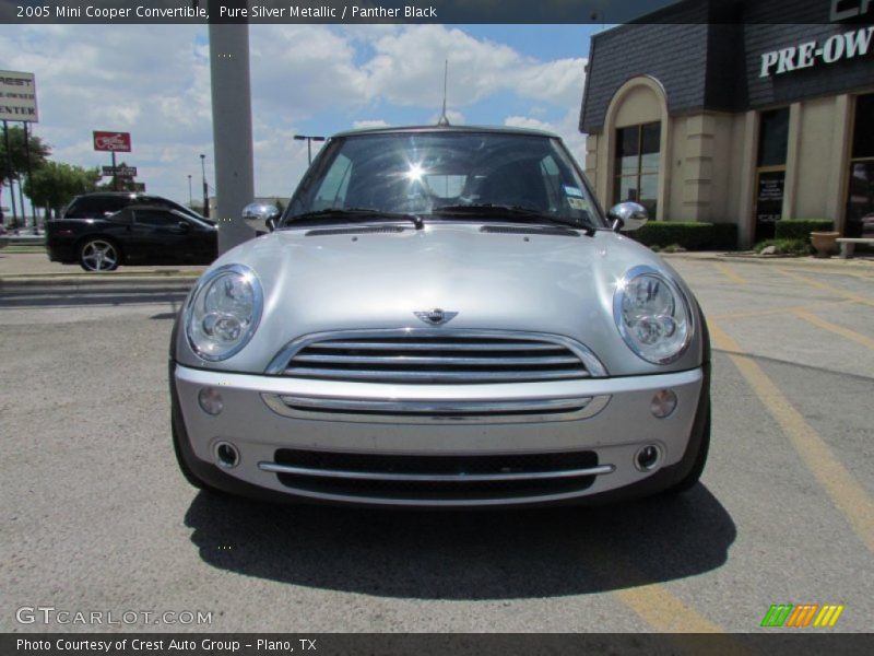 Pure Silver Metallic / Panther Black 2005 Mini Cooper Convertible