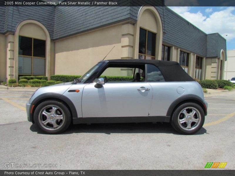Pure Silver Metallic / Panther Black 2005 Mini Cooper Convertible