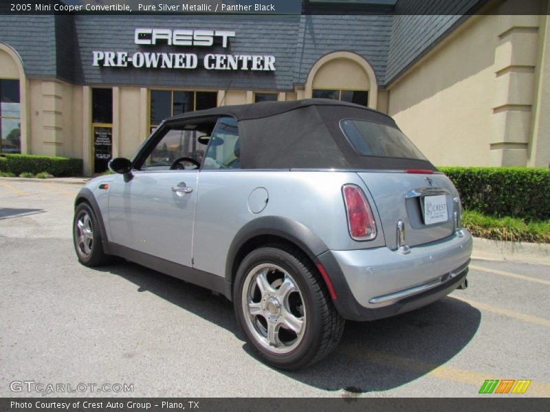 Pure Silver Metallic / Panther Black 2005 Mini Cooper Convertible