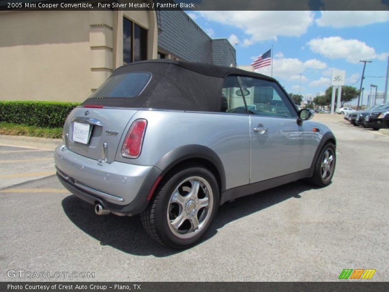 Pure Silver Metallic / Panther Black 2005 Mini Cooper Convertible