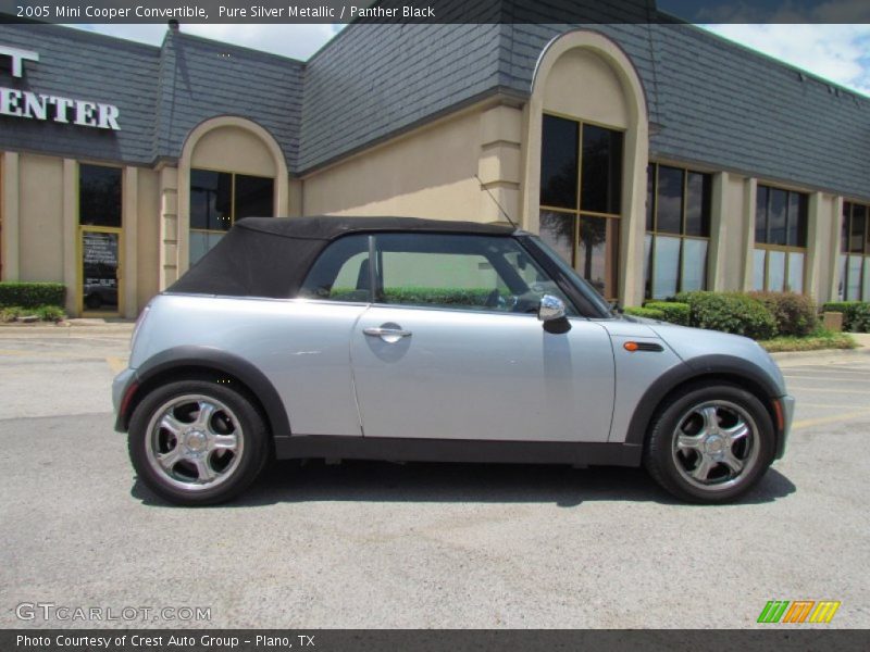Pure Silver Metallic / Panther Black 2005 Mini Cooper Convertible