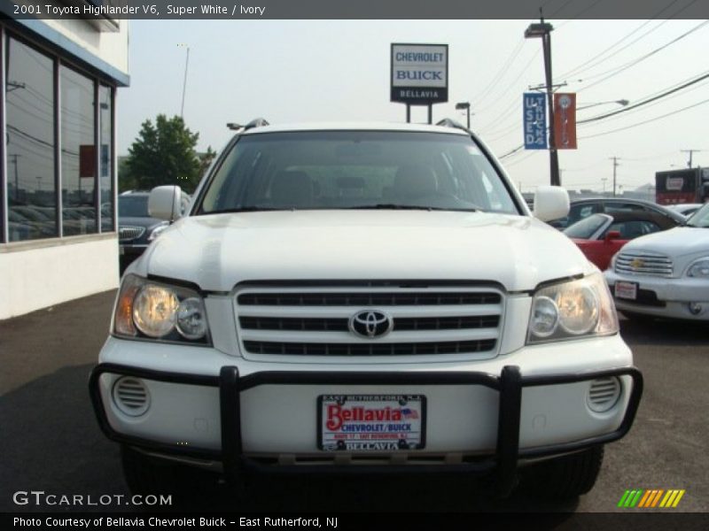 Super White / Ivory 2001 Toyota Highlander V6