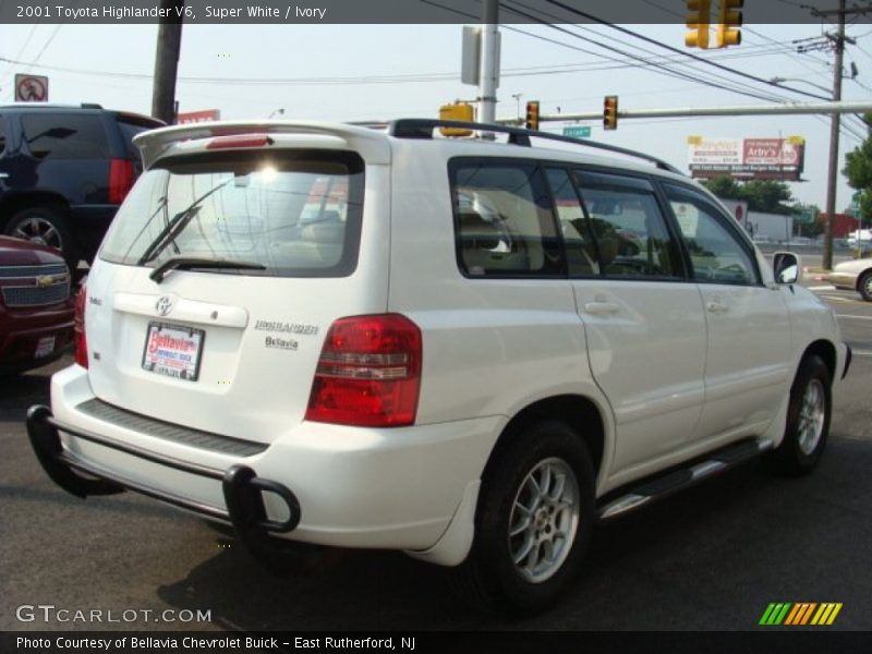 Super White / Ivory 2001 Toyota Highlander V6