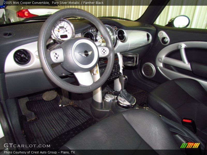 Pure Silver Metallic / Panther Black 2005 Mini Cooper Convertible