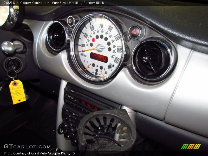 Pure Silver Metallic / Panther Black 2005 Mini Cooper Convertible