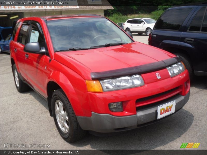 Red / Gray 2003 Saturn VUE V6 AWD