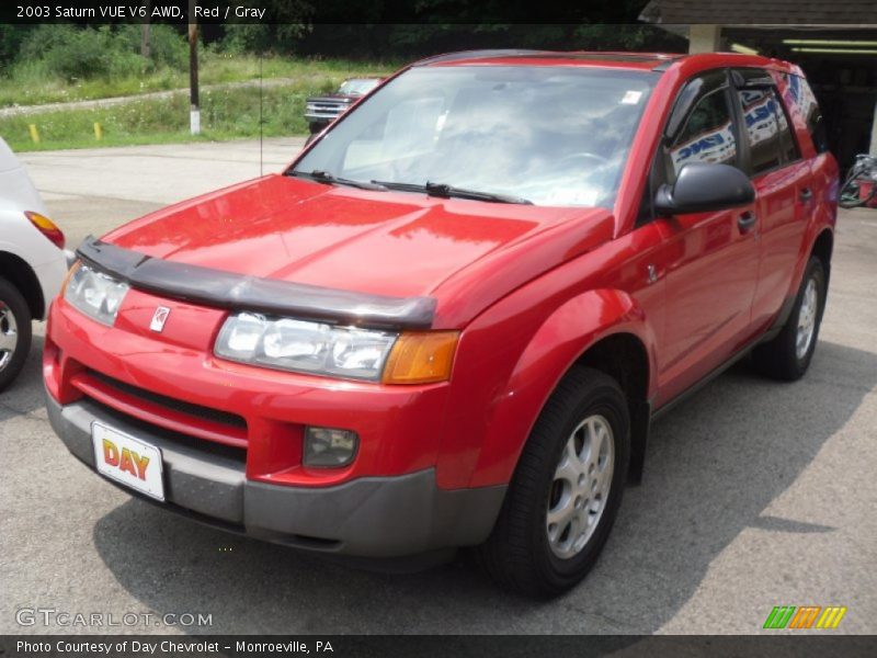 Red / Gray 2003 Saturn VUE V6 AWD