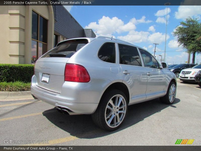 Crystal Silver Metallic / Black 2005 Porsche Cayenne Turbo