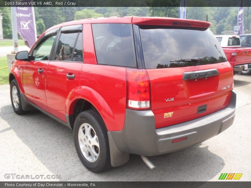 Red / Gray 2003 Saturn VUE V6 AWD