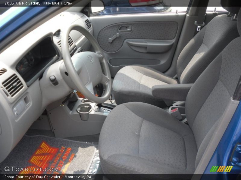 Rally Blue / Gray 2005 Kia Rio Sedan