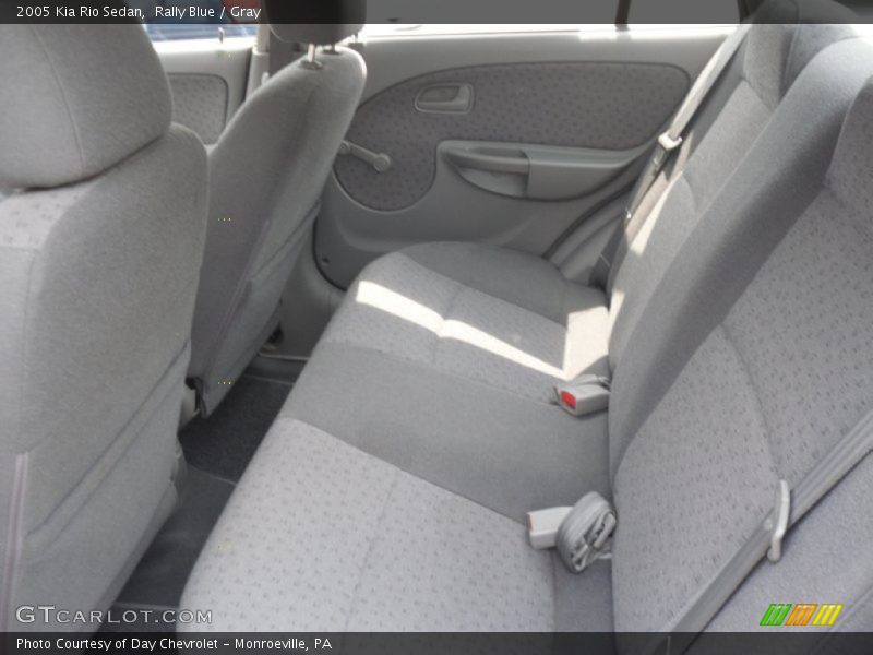 Rally Blue / Gray 2005 Kia Rio Sedan
