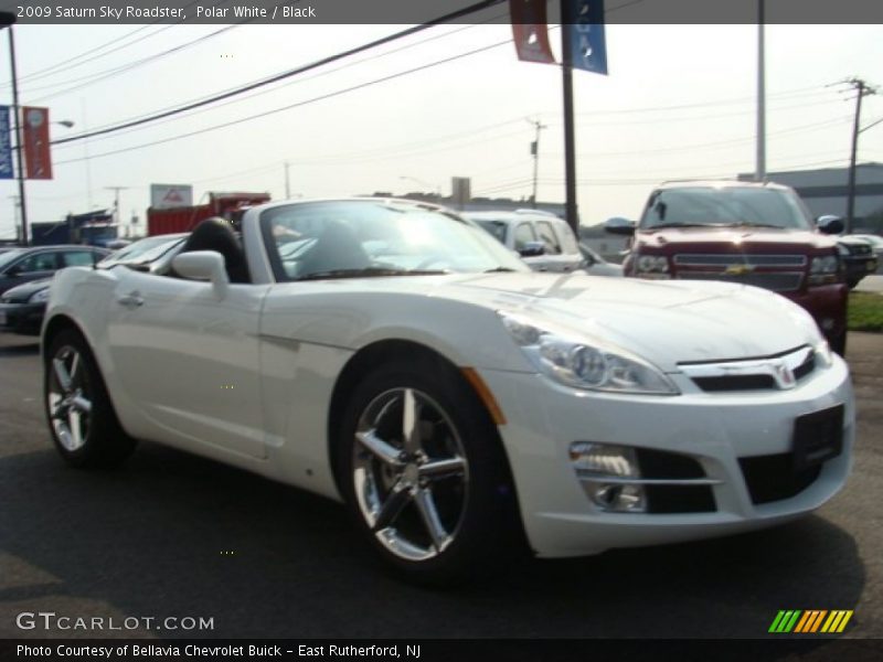 Polar White / Black 2009 Saturn Sky Roadster