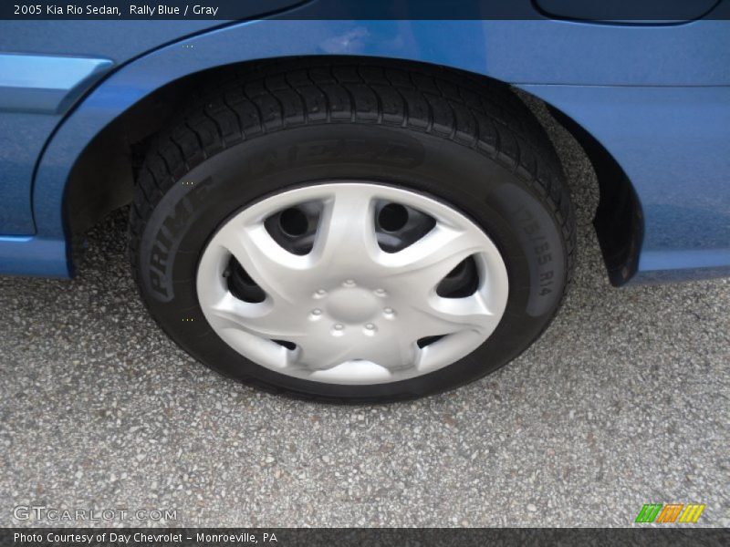 Rally Blue / Gray 2005 Kia Rio Sedan