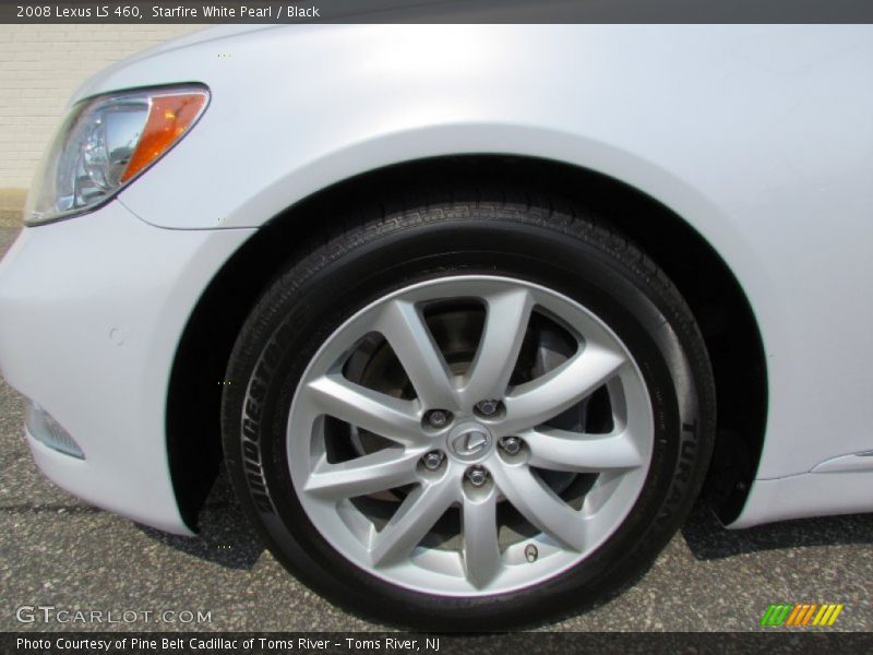 Starfire White Pearl / Black 2008 Lexus LS 460