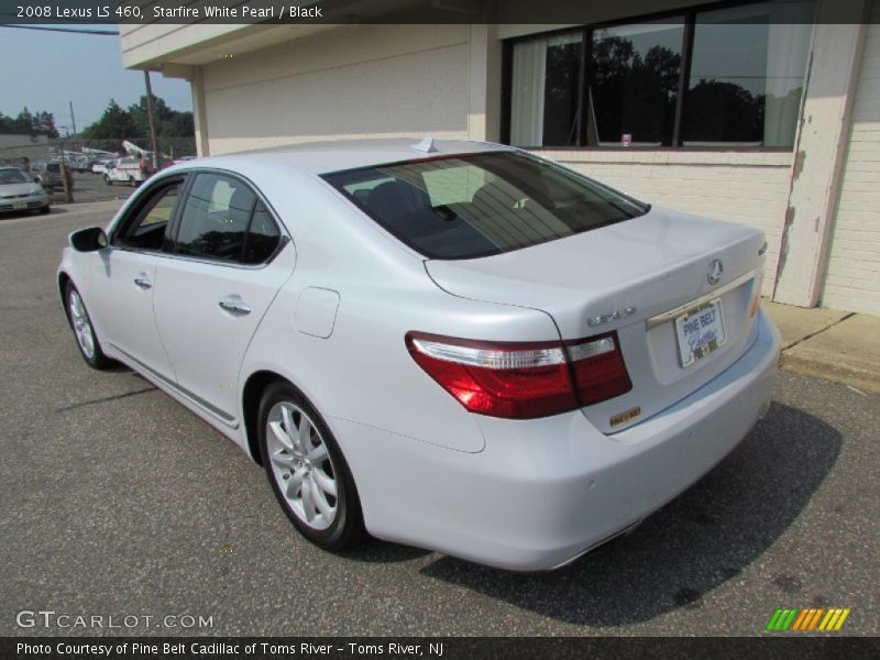 Starfire White Pearl / Black 2008 Lexus LS 460