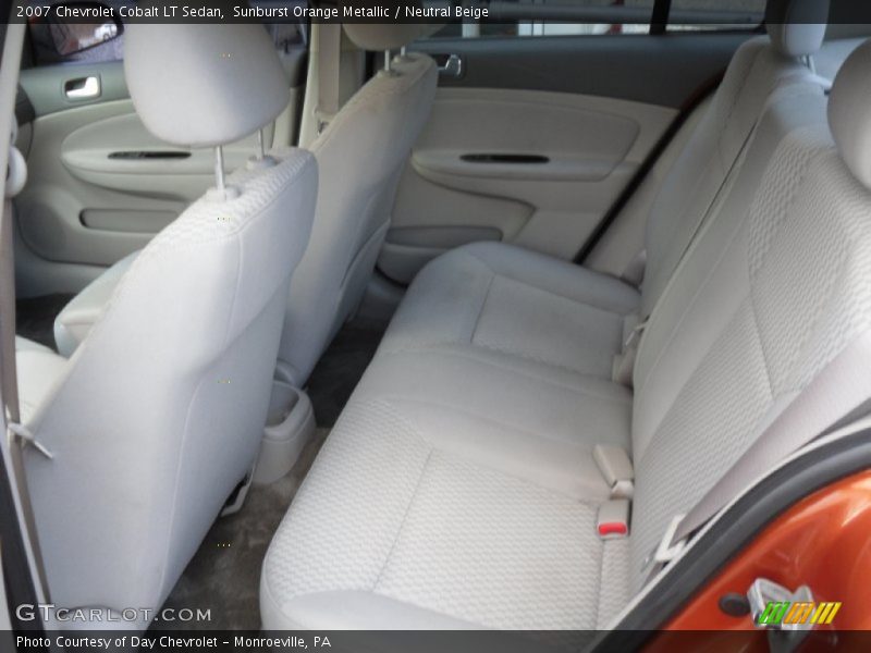 Sunburst Orange Metallic / Neutral Beige 2007 Chevrolet Cobalt LT Sedan